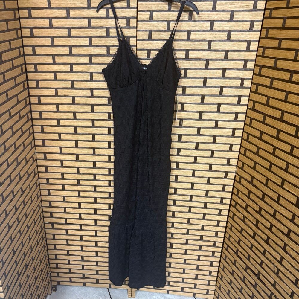 No Boundaries Black Lace Maxi Dress Size Small
